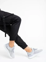 Pantofi sport dama gri din material textil Louane