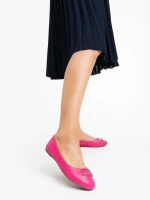 Balerini dama fucsia din piele ecologica Francoise