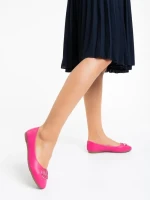 Balerini dama fucsia din piele ecologica Francoise