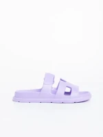 Papuci dama mov din material sintetic Mika