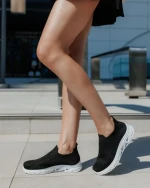 Pantofi sport dama negri din material textil Iazmin