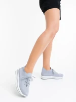 Pantofi sport dama gri din material textil Taormina
