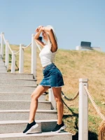 Pantofi sport dama negri din material textil Sakura