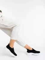 Pantofi sport dama negri din material textil Sakura