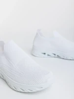 Pantofi sport dama albi din material textil Iazmin