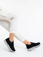 Pantofi sport dama negri din material textil Denisia
