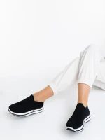 Pantofi sport dama negri din material textil Denisia