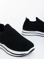 Pantofi sport dama negri din material textil Denisia