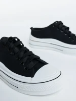 Tenisi dama negri din material textil Eleanor