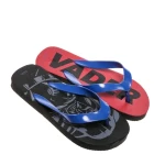 Papuci copii negri cu rosu si albastru din material sintetic Star Wars
