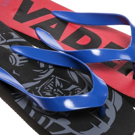 Papuci copii negri cu rosu si albastru din material sintetic Star Wars