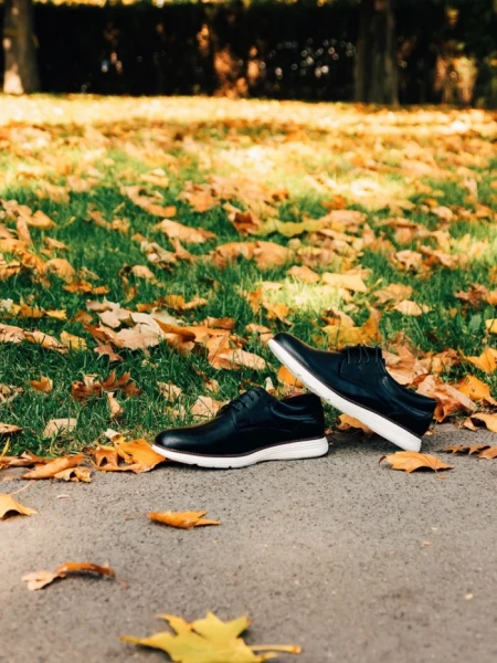 Pantofi barbati negri din piele ecologica Aydan