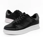 Pantofi sport barbati negri din piele ecologica Elvio