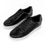 Pantofi sport barbati negri din piele ecologica Elvio