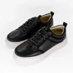 Pantofi sport barbati negri din piele ecologica Elden