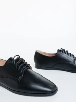 Pantofi casual dama negri din piele ecologica Lailah