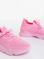Pantofi sport dama roz inchis din material textil Jaylah