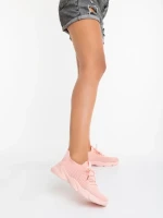 Pantofi sport dama roz din material textil Jaylah