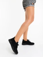 Pantofi sport dama negri din material textil Kallie