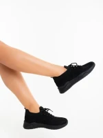 Pantofi sport dama negri din material textil Kallie