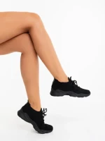 Pantofi sport dama negri din material textil Ellison
