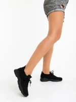 Pantofi sport dama negri din material textil Ellison