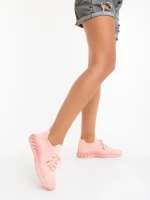 Pantofi sport dama roz din material textil Nathaly