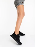 Pantofi sport dama negri din material textil Nathaly