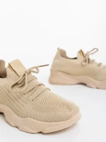 Pantofi sport dama bej din material textil Jaylah