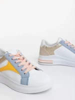 Pantofi sport dama albastri din piele ecologica Sunray