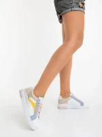 Pantofi sport dama albastri din piele ecologica Sunray