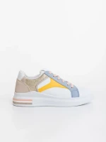 Pantofi sport dama albastri din piele ecologica Sunray