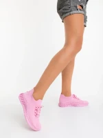 Pantofi sport dama fucsia din material textil Nathaly