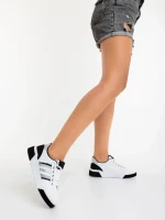 Pantofi sport dama negri din piele ecologica Pricilla