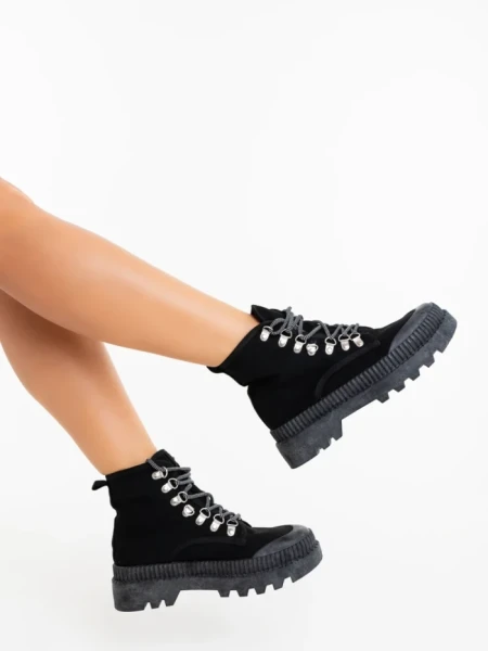 Tenisi dama negri din material textil Jenima