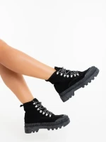 Tenisi dama negri din material textil Jenima