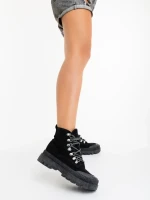 Tenisi dama negri din material textil Jenima