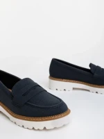 Mocasini dama negri din piele ecologica Kelley