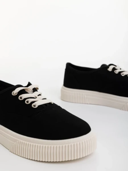 Pantofi sport barbati negri din material textil Macario