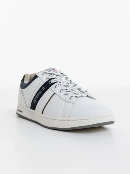 Pantofi sport barbati albi din piele ecologica Gared