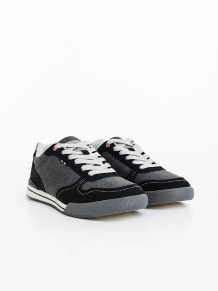 Pantofi sport barbati negri din material textil Lydus