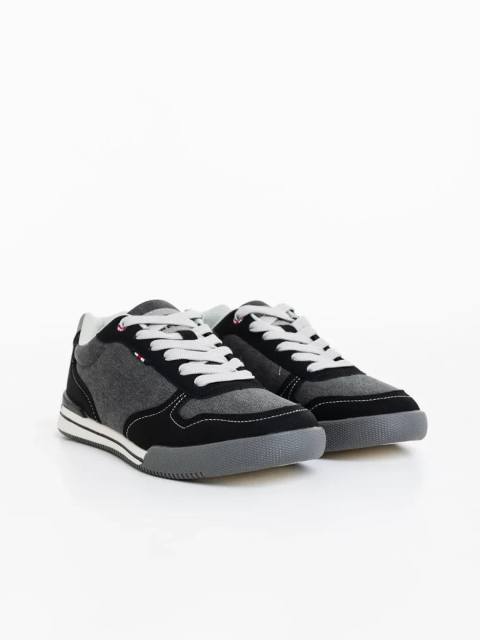 Pantofi sport barbati negri din material textil Lydus