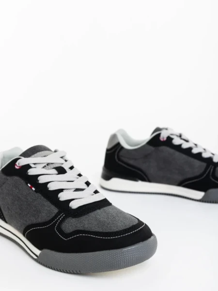 Pantofi sport barbati negri din material textil Lydus