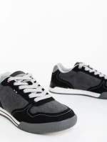 Pantofi sport barbati negri din material textil Lydus