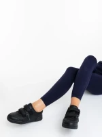 Pantofi sport dama negri din piele ecologica Evire