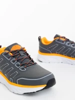 Pantofi sport barbati gri inchis din piele ecologica Rafferty