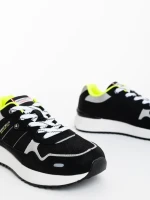 Pantofi sport barbati negri din material textil Ossie