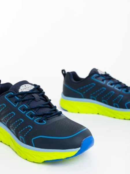 Pantofi sport barbati albastri din piele ecologica Rafferty