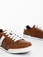 Pantofi sport barbati maro din piele ecologica Lenard