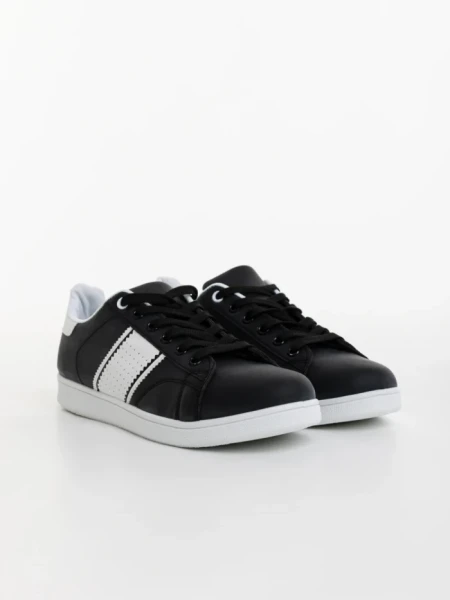 Pantofi sport barbati negri din piele ecologica Jelka